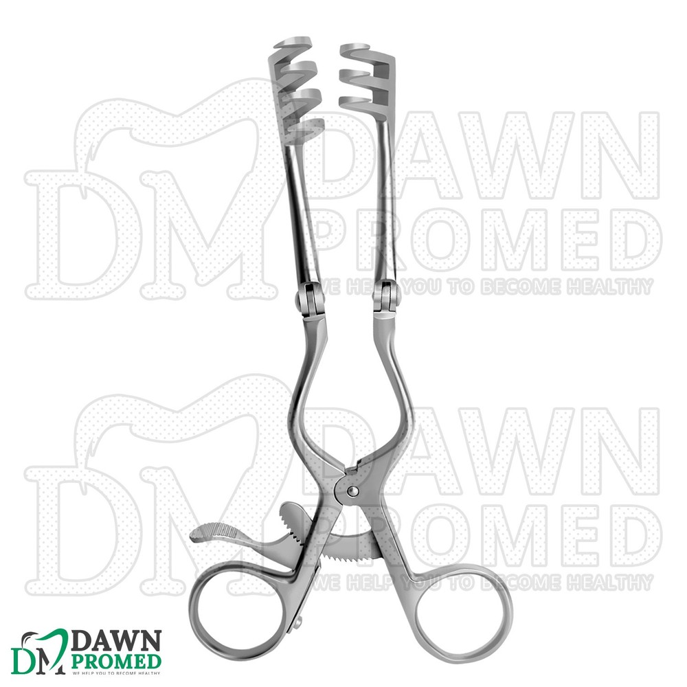 Beckman Weitlaner Retractor 6.5" 3x4 Sharp Hinged Blades Surgical German Grade