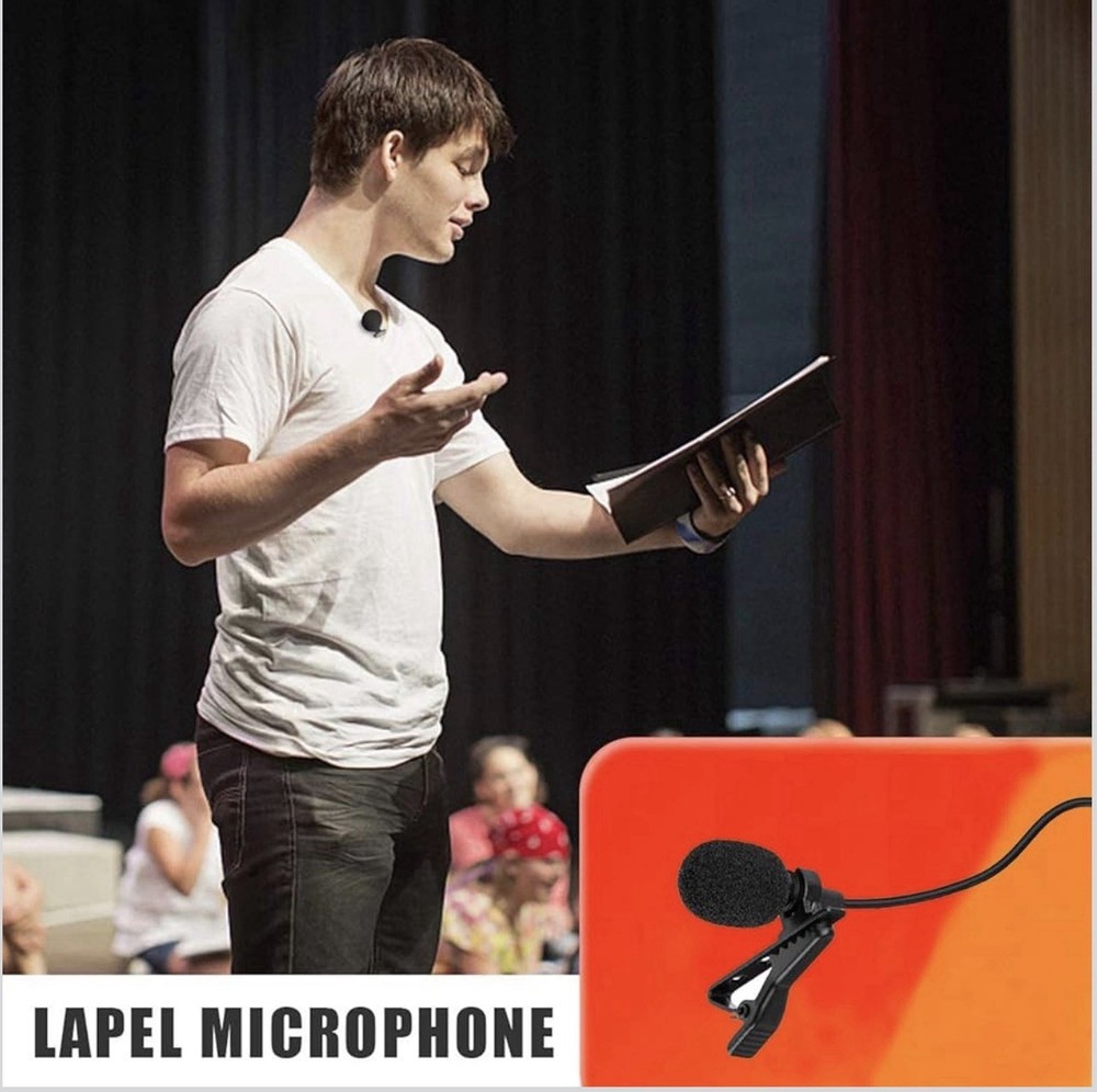 Lavalier Microphone Lapel Microphone Compatible with Shure Wireless Transmitter