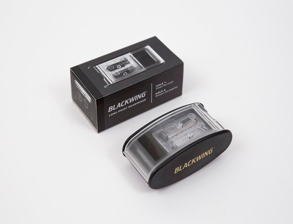 Blackwing Long Point Pencil Sharpener With Automatic Brake Replacement Blades