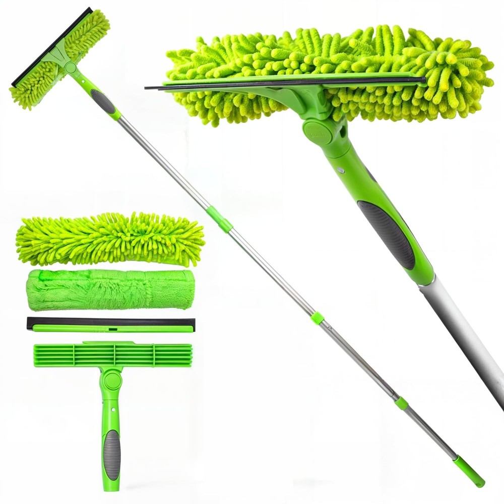 DSV Standard 62” Professional Window Squeegee for Window Cleaning, 2 in 1