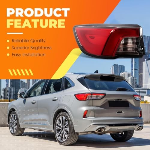 Left Outer Tail Light Assembly Compatible with 2020-2022 Escape Driver left