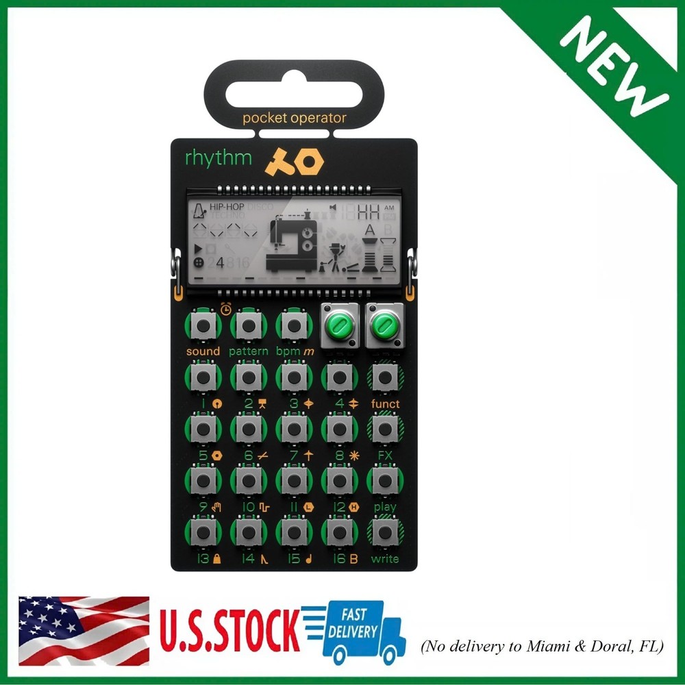 pocket operator PO-12 rhythm, drum machine and sequencer ...