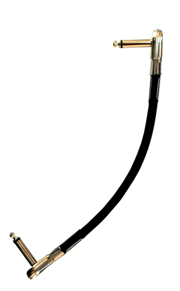 MXR Dunlop Patch Cables 6 inch (~152mm) 2 Pack 1/4" Angled Flat ( pancake ) ends