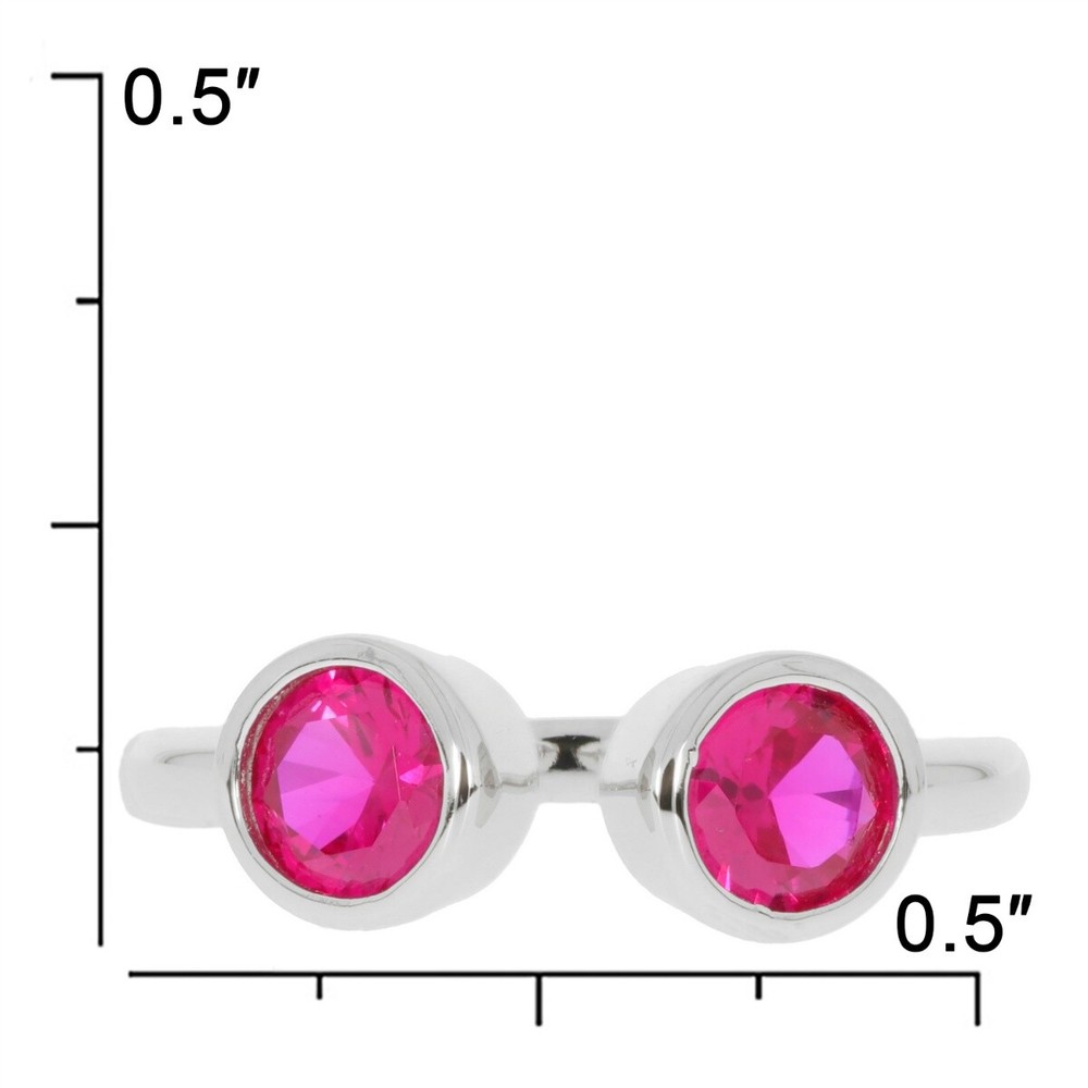Sterling Silver Semi Mount Ring Setting RD 5x5mm Topaz