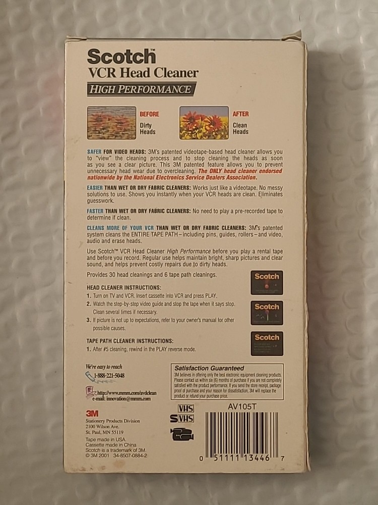 Scotch Professional VCR Head Cleaner