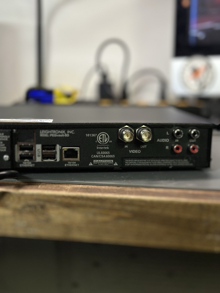 Leightronix PEGVault-SD Broadcast Digital Video Encoder W/ Remote / Manual +Rack