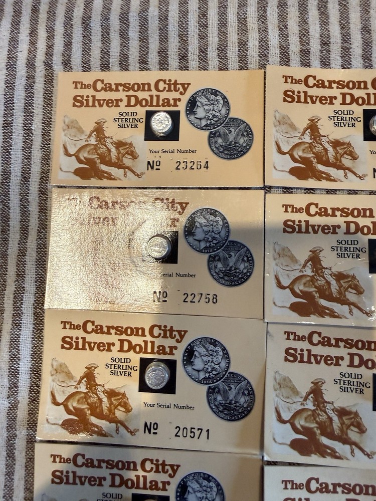 Miniature CC Silver Dollars Sterling Silver 30 Sets