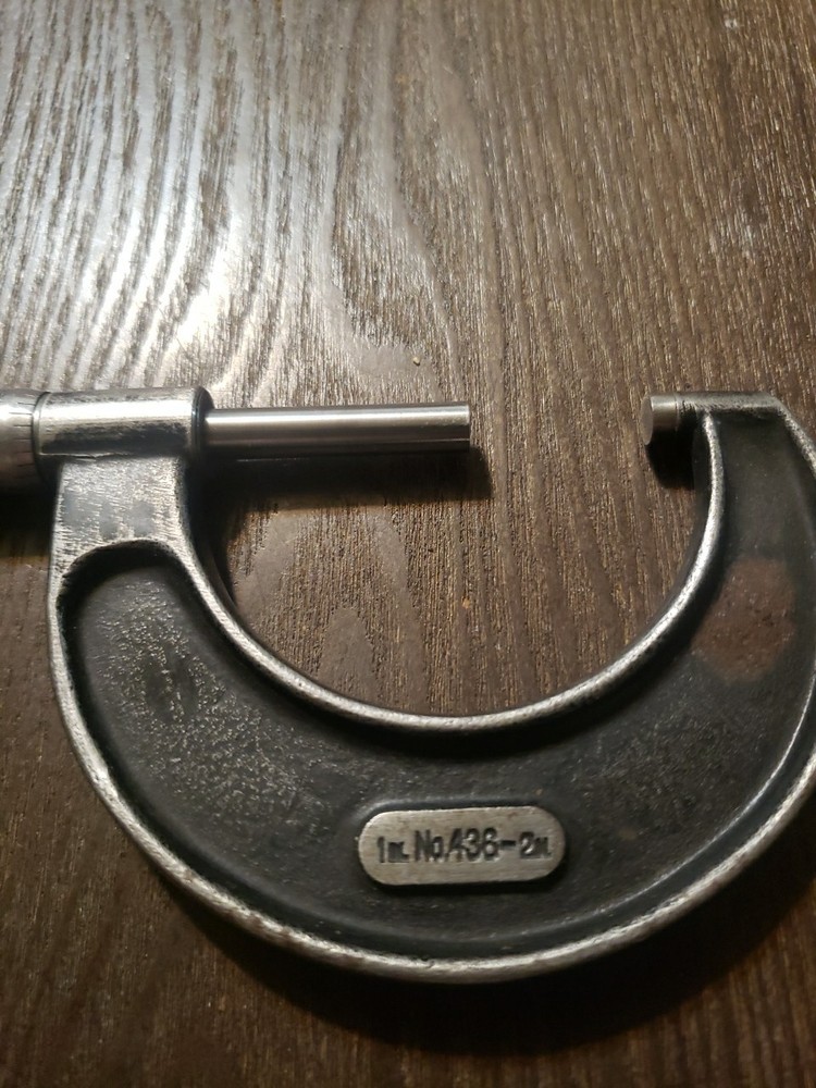 Antique Starrett 436-1 and Micrometers Std, 0-2" Range