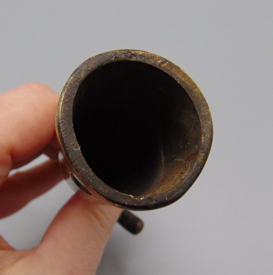 VINTAGE BRASS POLE HOOK HEAD - WINDOWS / SKYLIGHTS etc