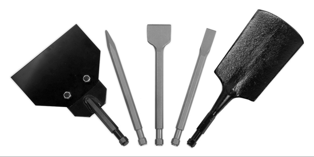 WEN 61635 5-in-1 Pneumatic Multi-Function Tool with Scraper, Shovel, and Chisel