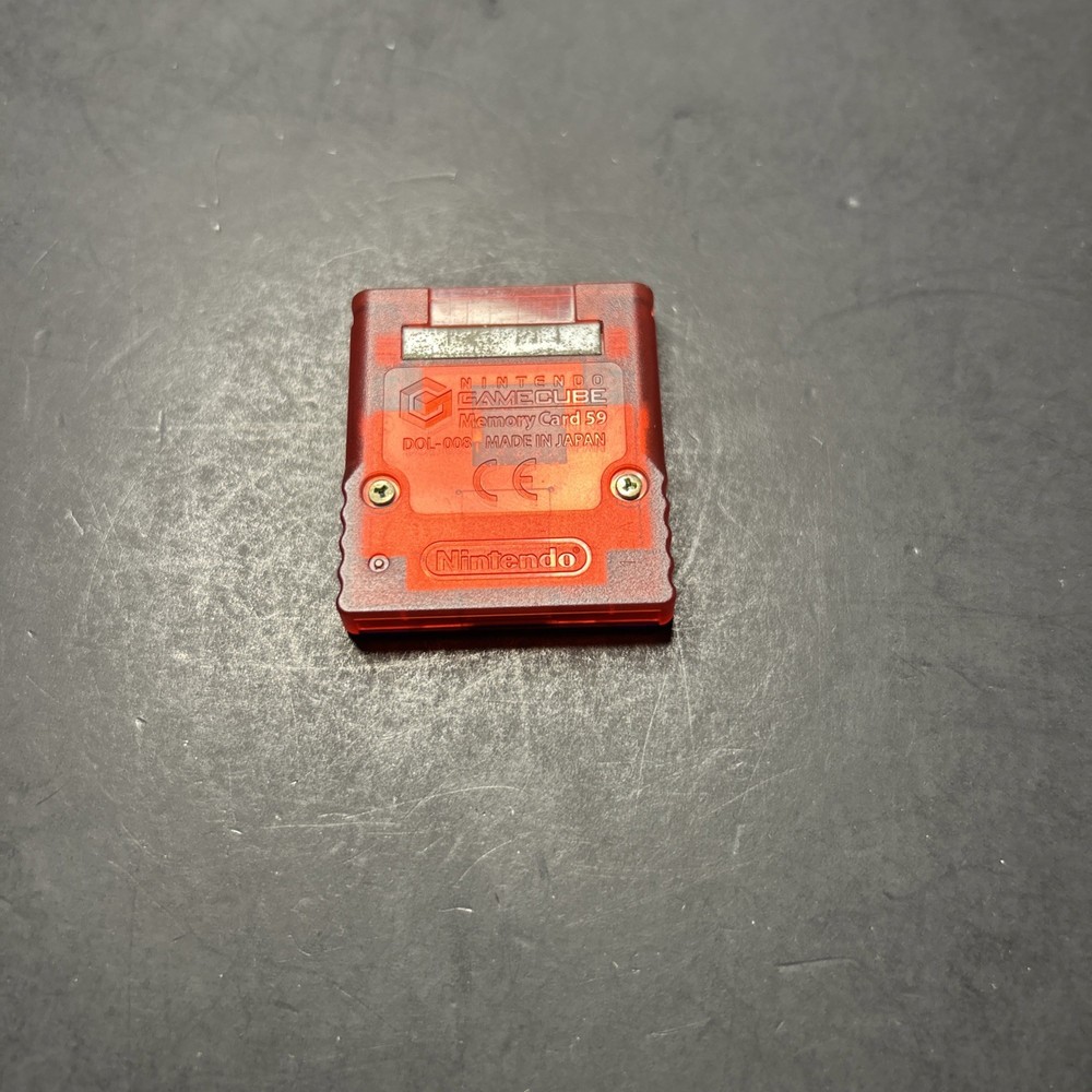 Nintendo GameCube Memory Card Pokemon Ruby Sapphire Red/Blue DOL-008 TESTED