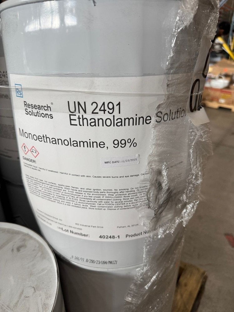 UN 2491 Ethanolamine Solution Monoethanolamine, 99% (42 lbs)