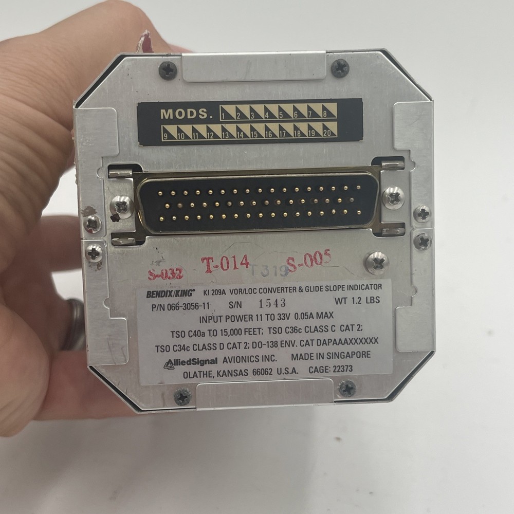 Bendix/King KI 209A Indicator PN: 066-3056-11 - UNTESTED See Description