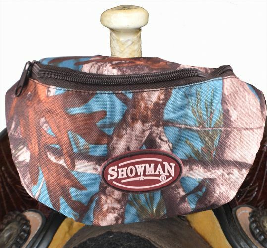 Showman Nylon Insulated Trail Horn Bag POUCH SACK w Pocket Western Saddle Bags