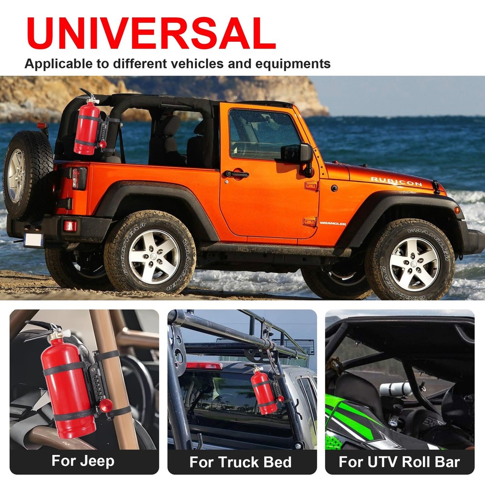 UTV Fire Extinguisher Mount Bracket, Quick Release Fire Extinguisher Mount Ho...