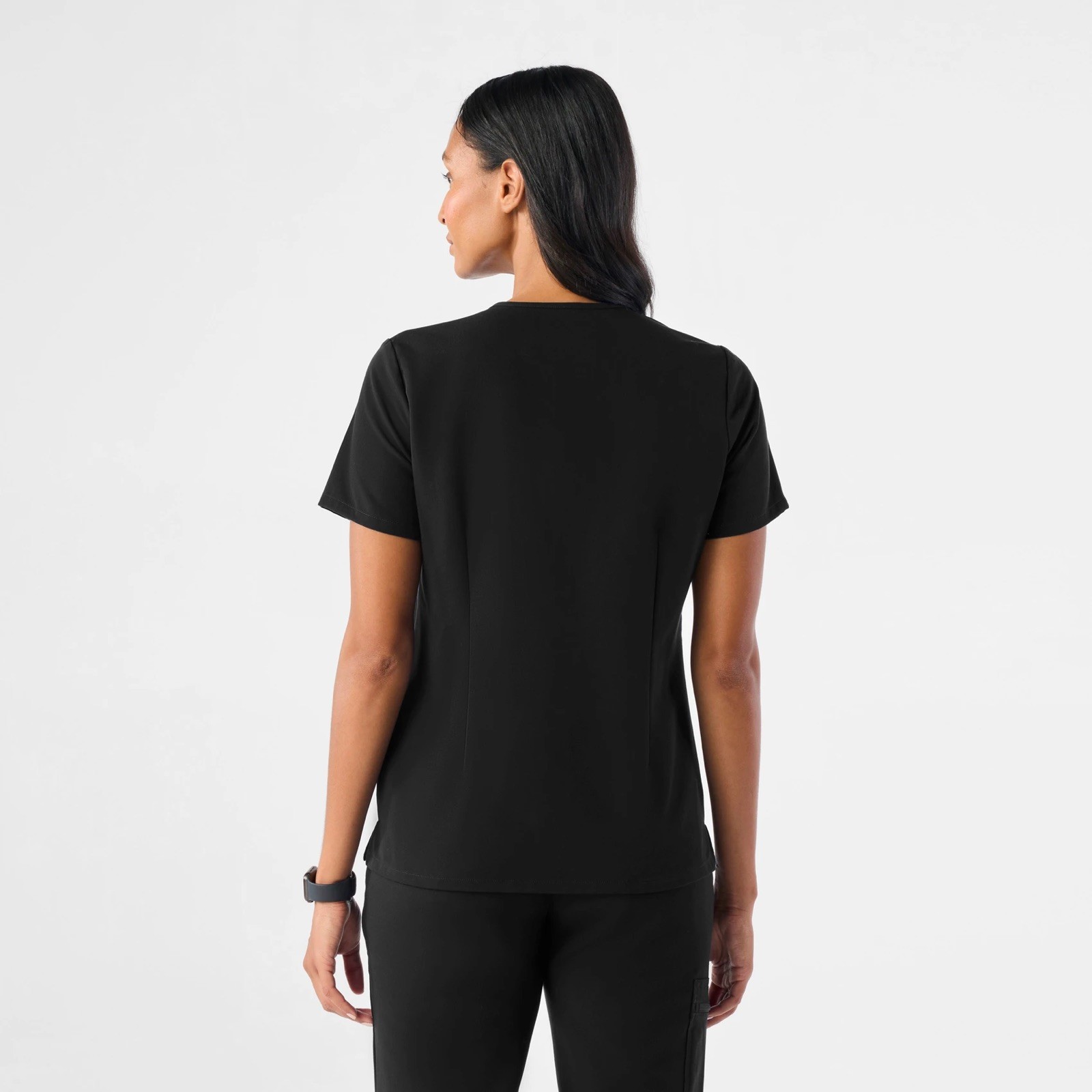 FIGS Catarina One-Pocket Scrub Top & Zamora Joggers Black Size S. $86 MSRP