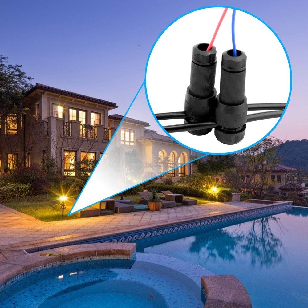 24 Pack Low Voltage Wire Connector, Landscape Lighting Connectors Waterproof ...