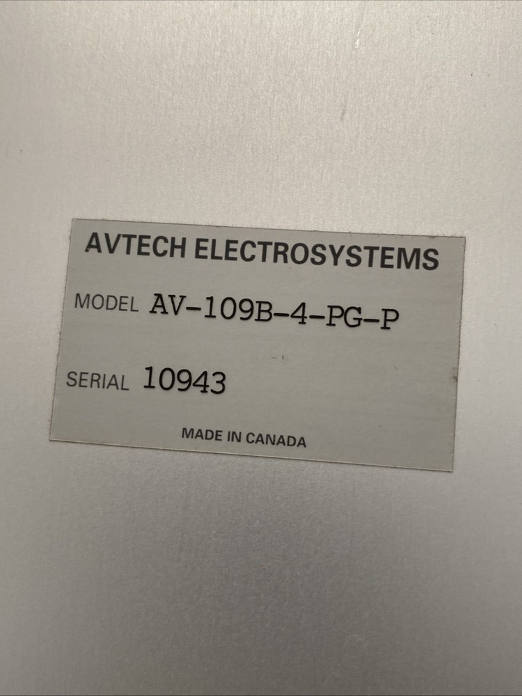 Avtech AV-109B-4-PG-P 100A Pulsed Constant Current Generator | Liquid Cooled | P