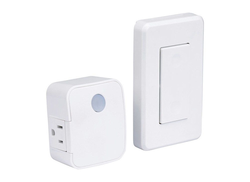 Amertac RFK1600LC Wall Switch, 15 A, 1875 W, White