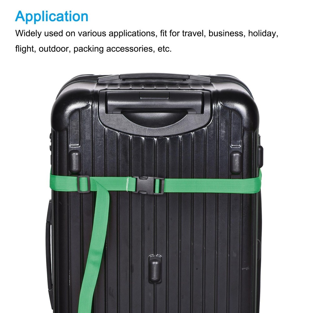 Utility Strap with Buckle 1x20 Inch Polyester Quick Release Belt(Green)