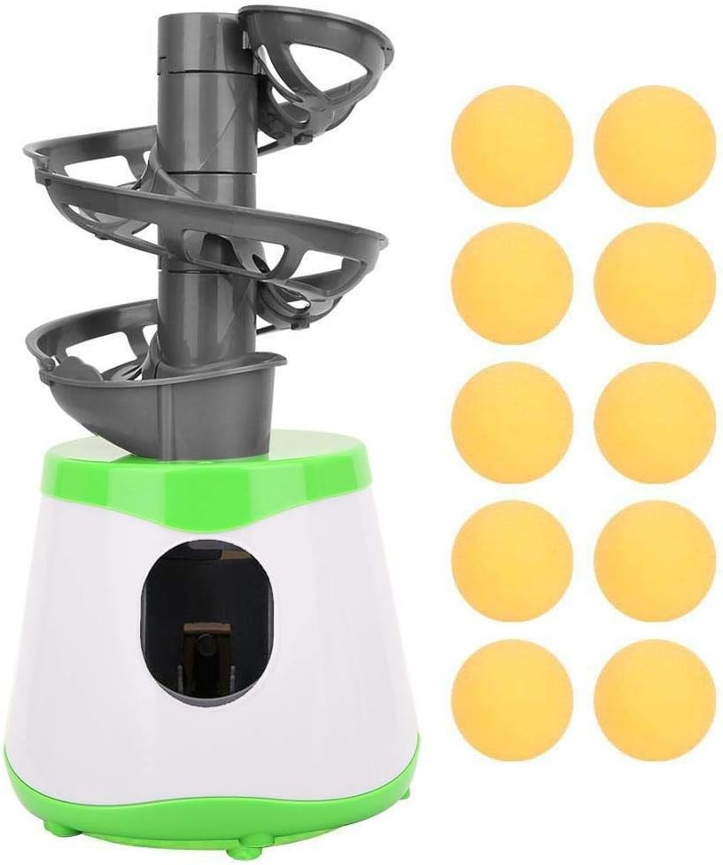 Automatic Machine for Beginners, 10 Balls Table Tennis Trainer Balls Launcher Tr