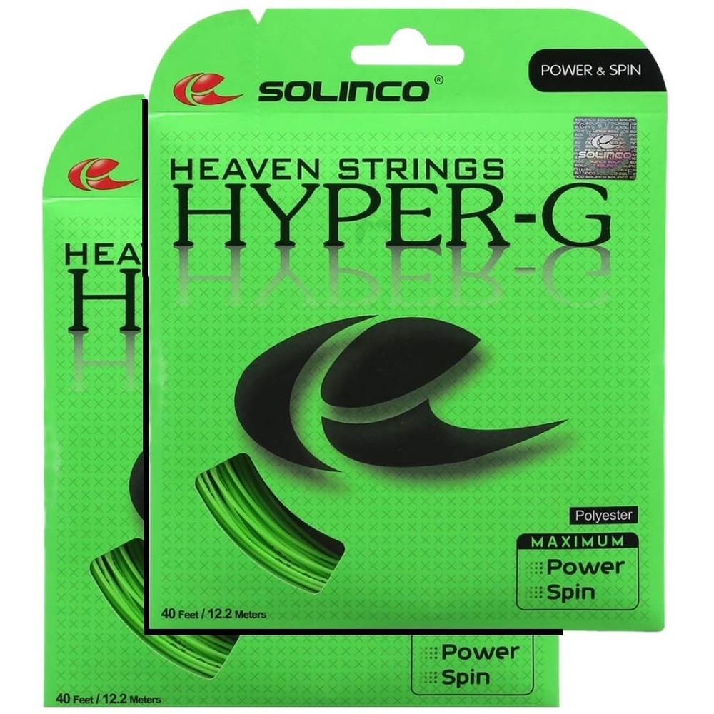 Hyper G Co-Poly Tennis String High Spin and Ball Grab Used by Sam Querry