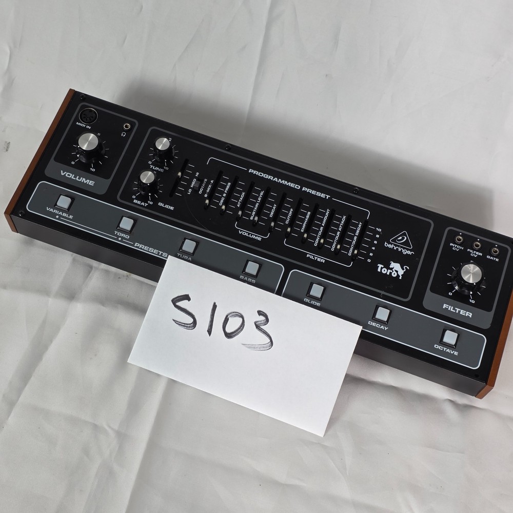 Behringer Toro Classic Analog Bass Synthesizer Module/Taurus Revived - Black