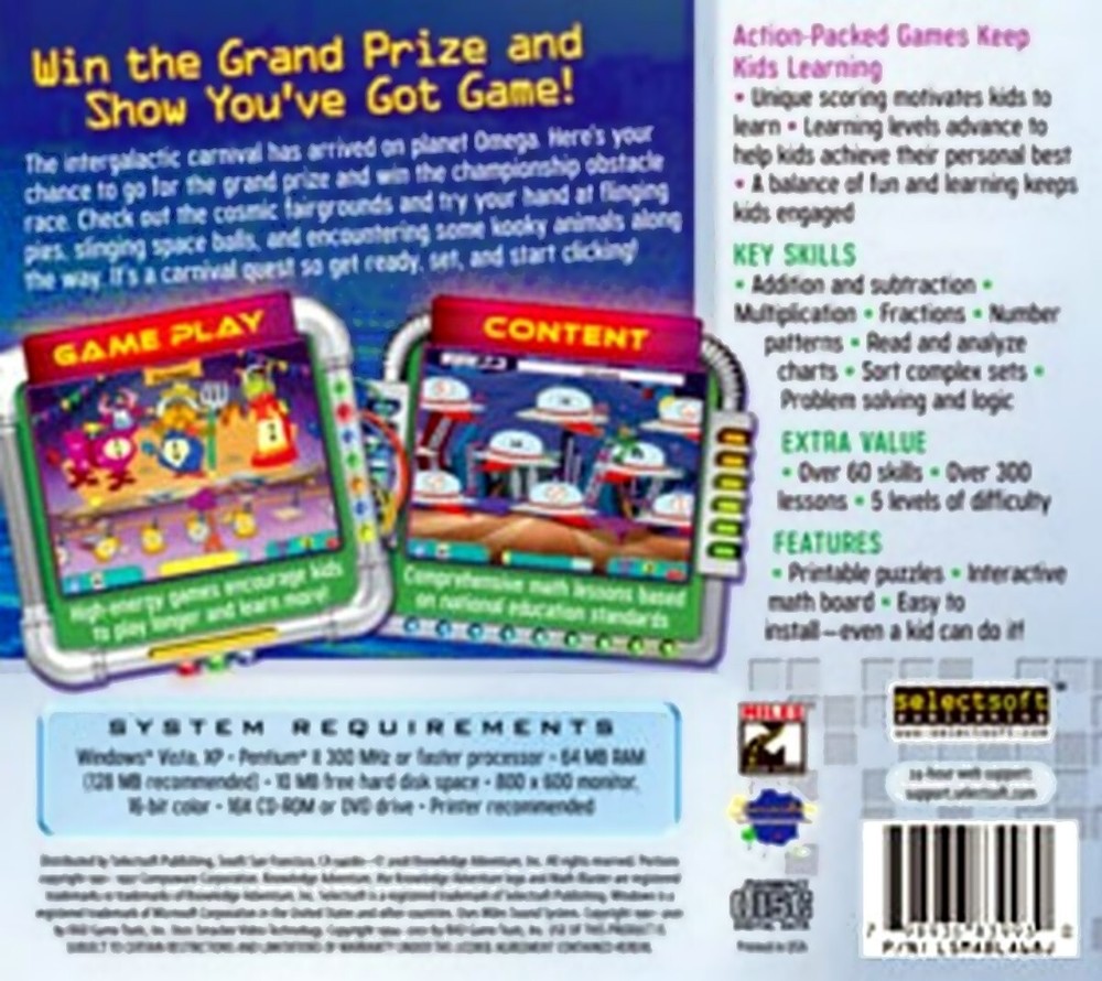 Math Blaster Ages 6-8 Edutainment for Adventurous Minds PC Software Sealed New