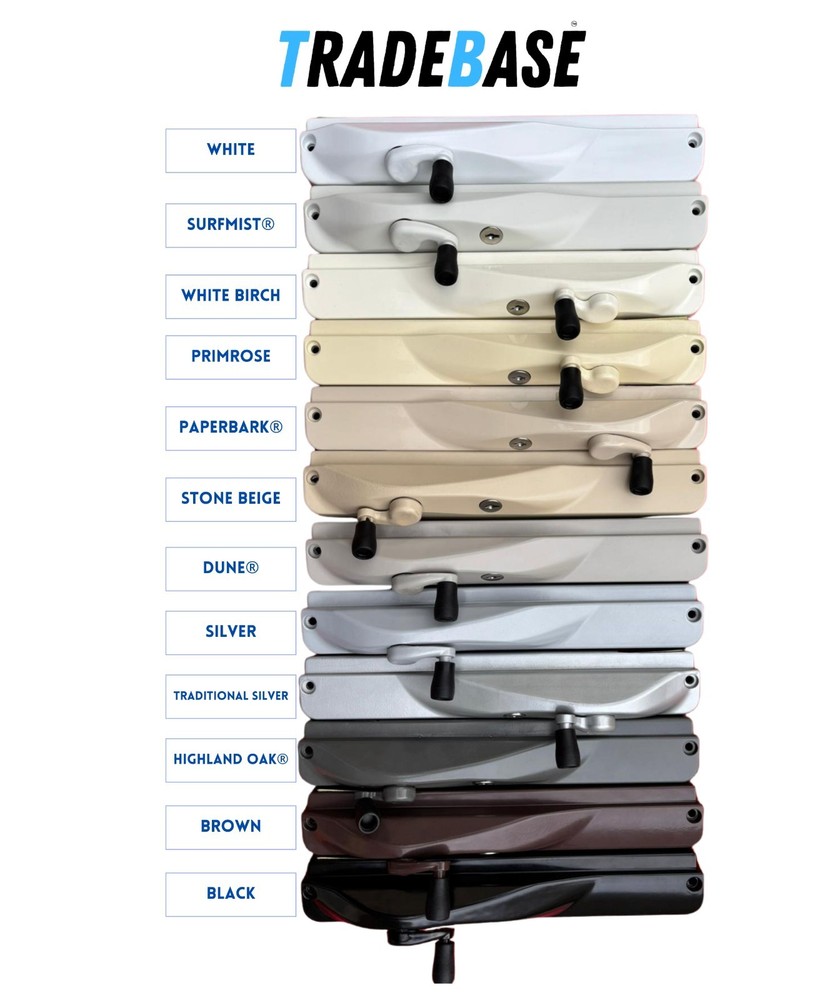 TRADEBASE Window Winder Black- Lockable Keyed Alike