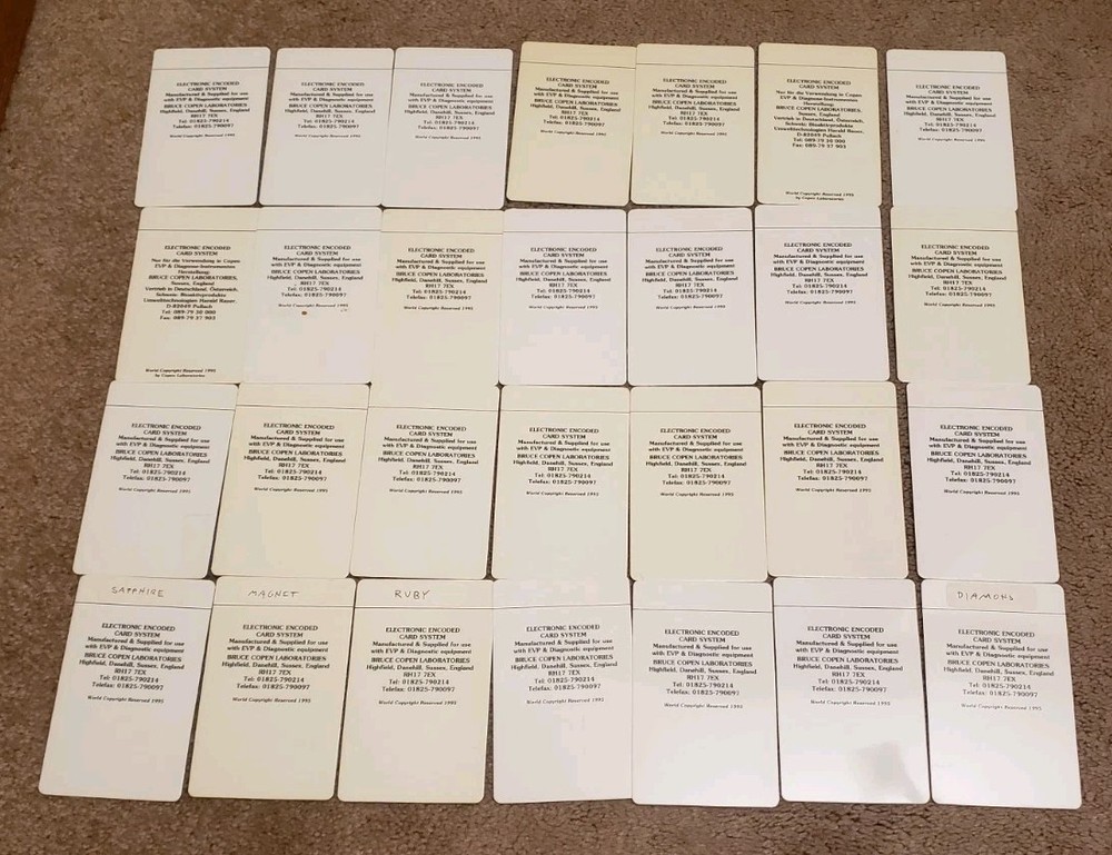 28 BRUCE COPEN Electronic Encoded Card System Radionics EVP Diagnoses Rare