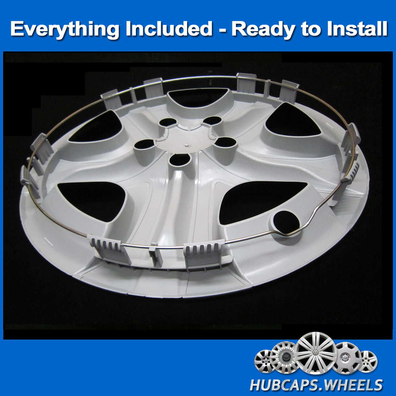 NEW Hubcap for Toyota Rav4 2016-2018 - Premium Replica 17-in Silver Black 61179