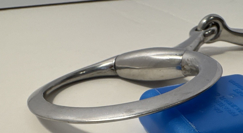 Eggbutt Snaffle Bit Flat Rings 5 ” Bars 1/2” Thick