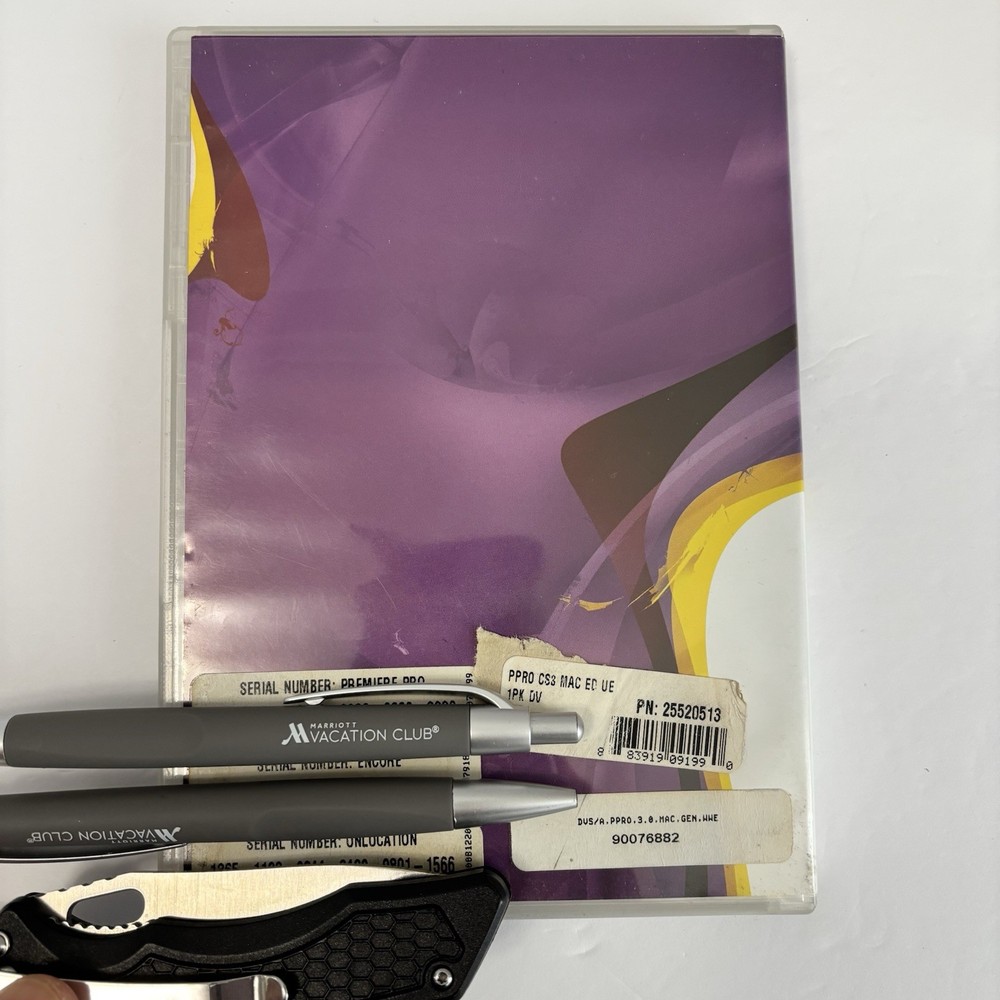 Adobe Premiere Pro CS3 Software for Macintosh Mac with Serial Numbers