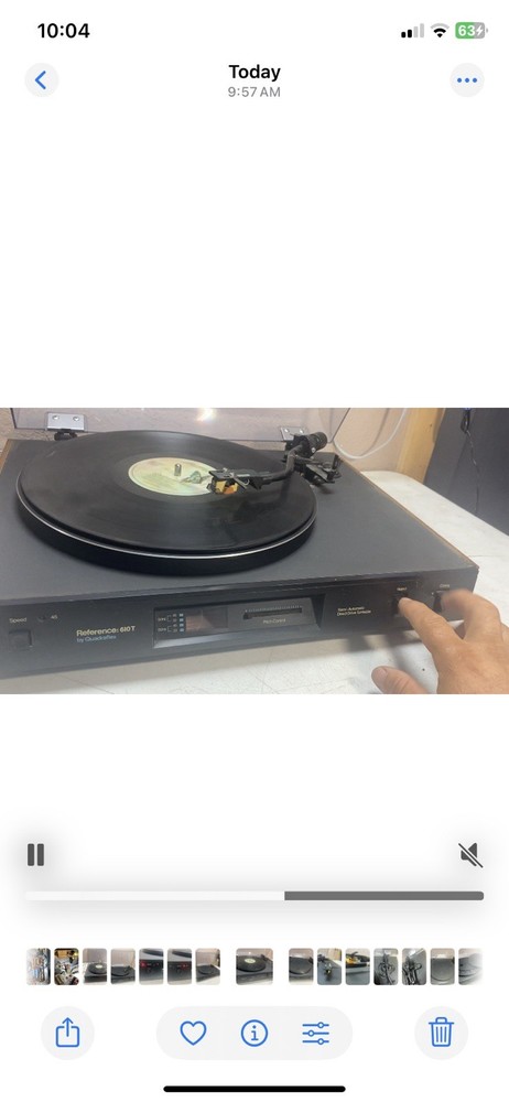 QUADRAFLEX REFERENCE 610T TURNTABLE / RECORD PLAYER (partly Working/read)
