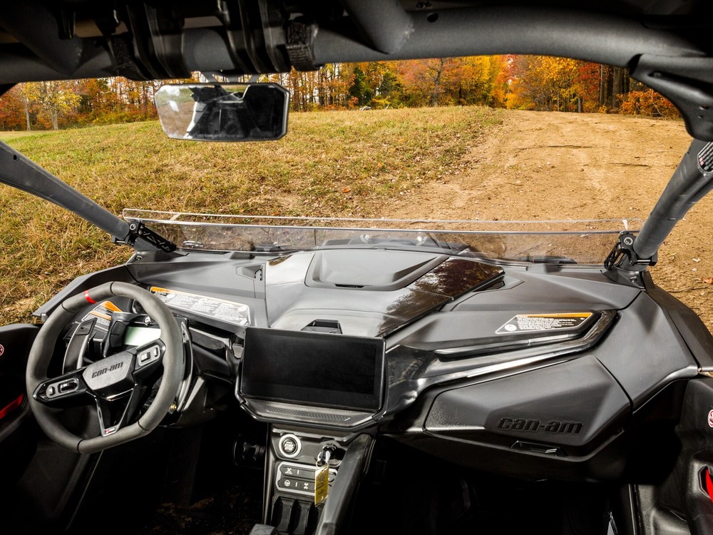 SuperATV Scratch-Resistant Half Windshield for Can-Am Maverick R|2024+