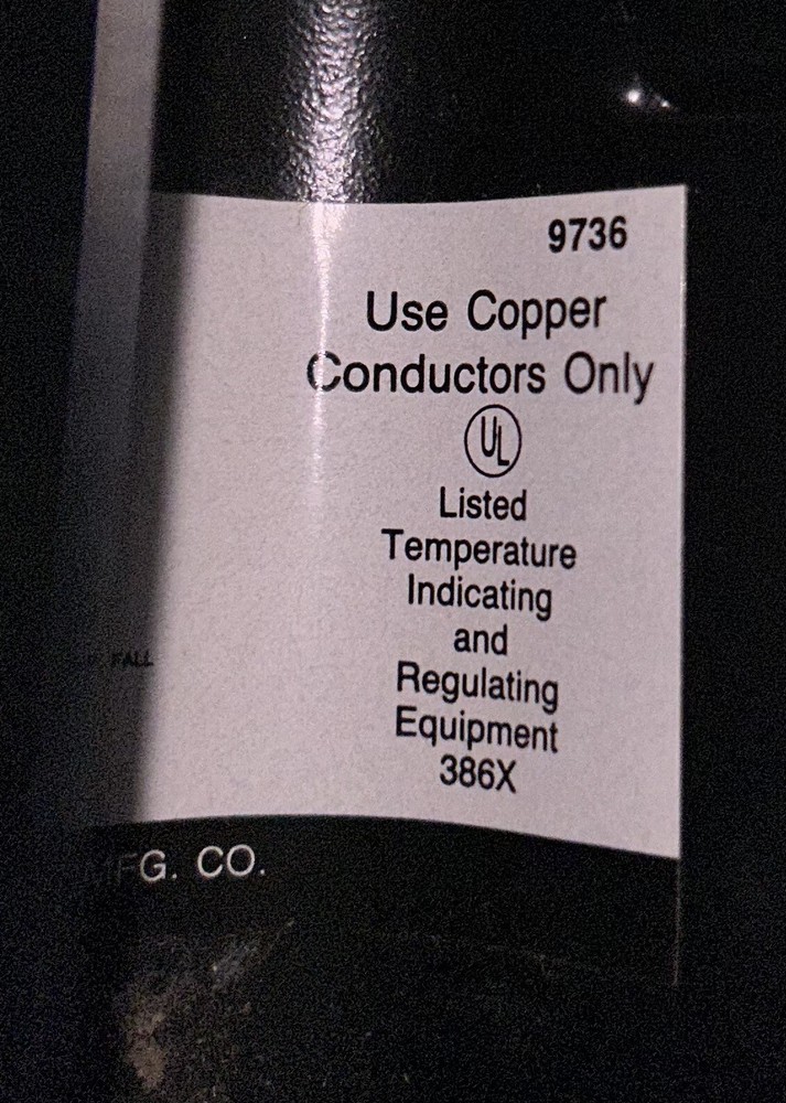 Dayton 2E815 Mechanical Thermostat.
