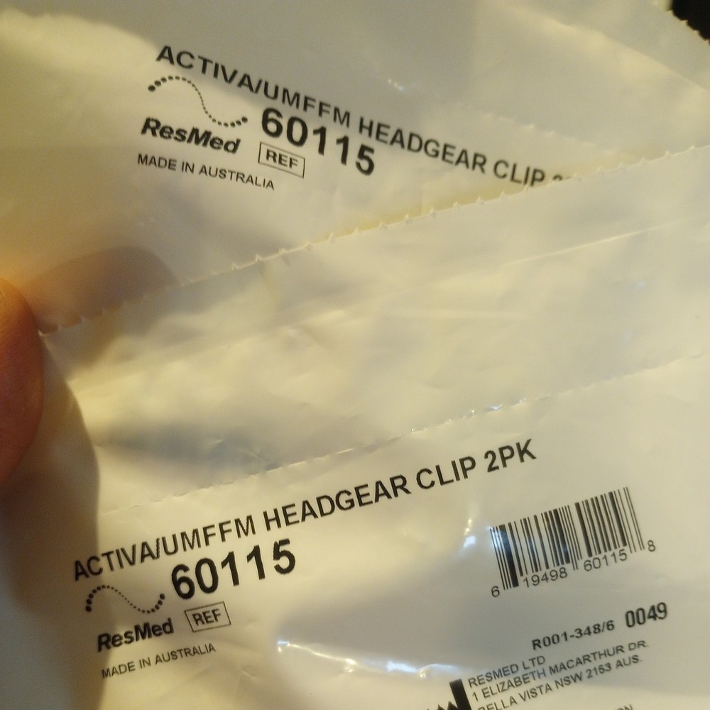 2 x 2pack  ResMed Headgear Clips 60115