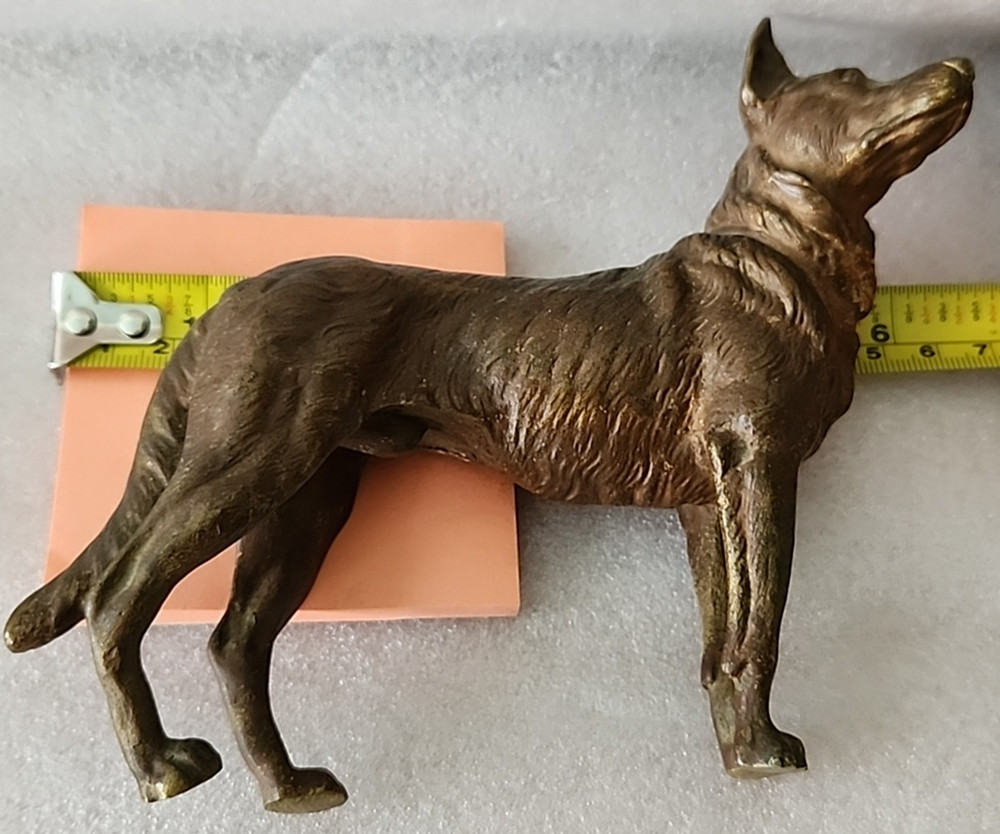 Cold Painted Vienna Bronze German Shepherd Circa 1930's