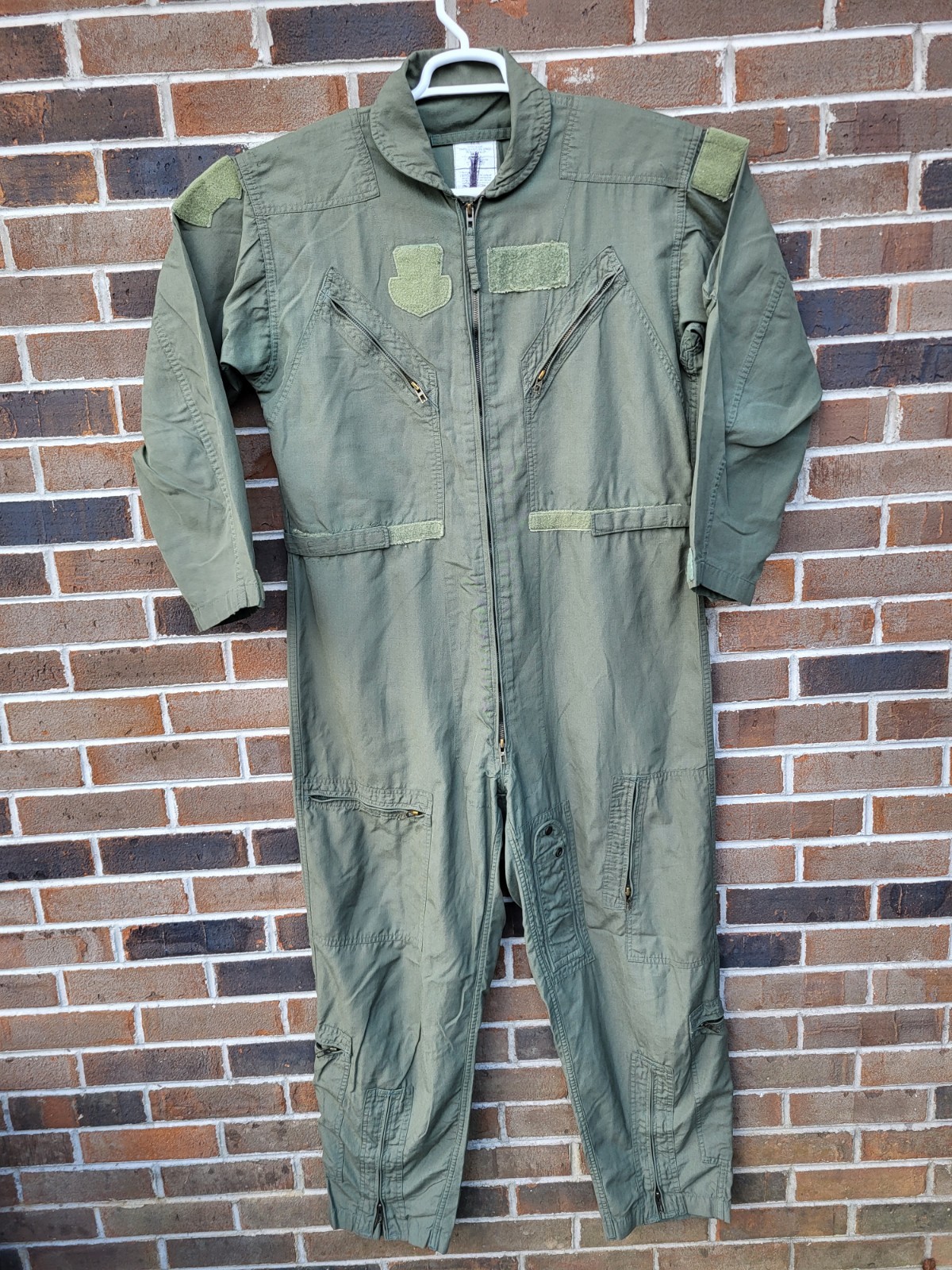 USAF Coveralls Flyers CWU-27P Summer Mens Size 44R Green 90s Military