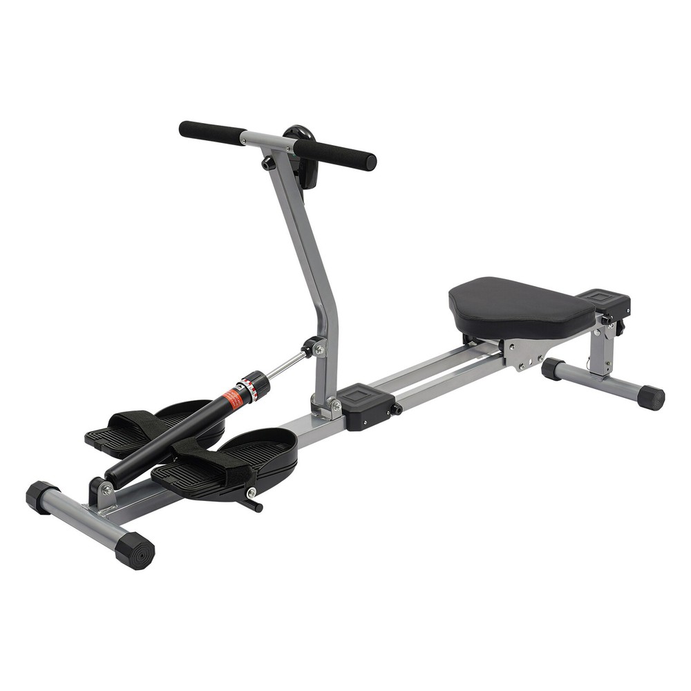 Foldable Rowing Exercise Machine Anti-slip Hydraulic Rowing Machine LED Meter