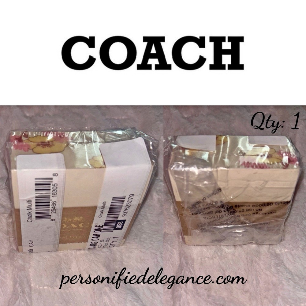 NEW Coach Chalk Multi Floral Print 288 Sheet Note Cube