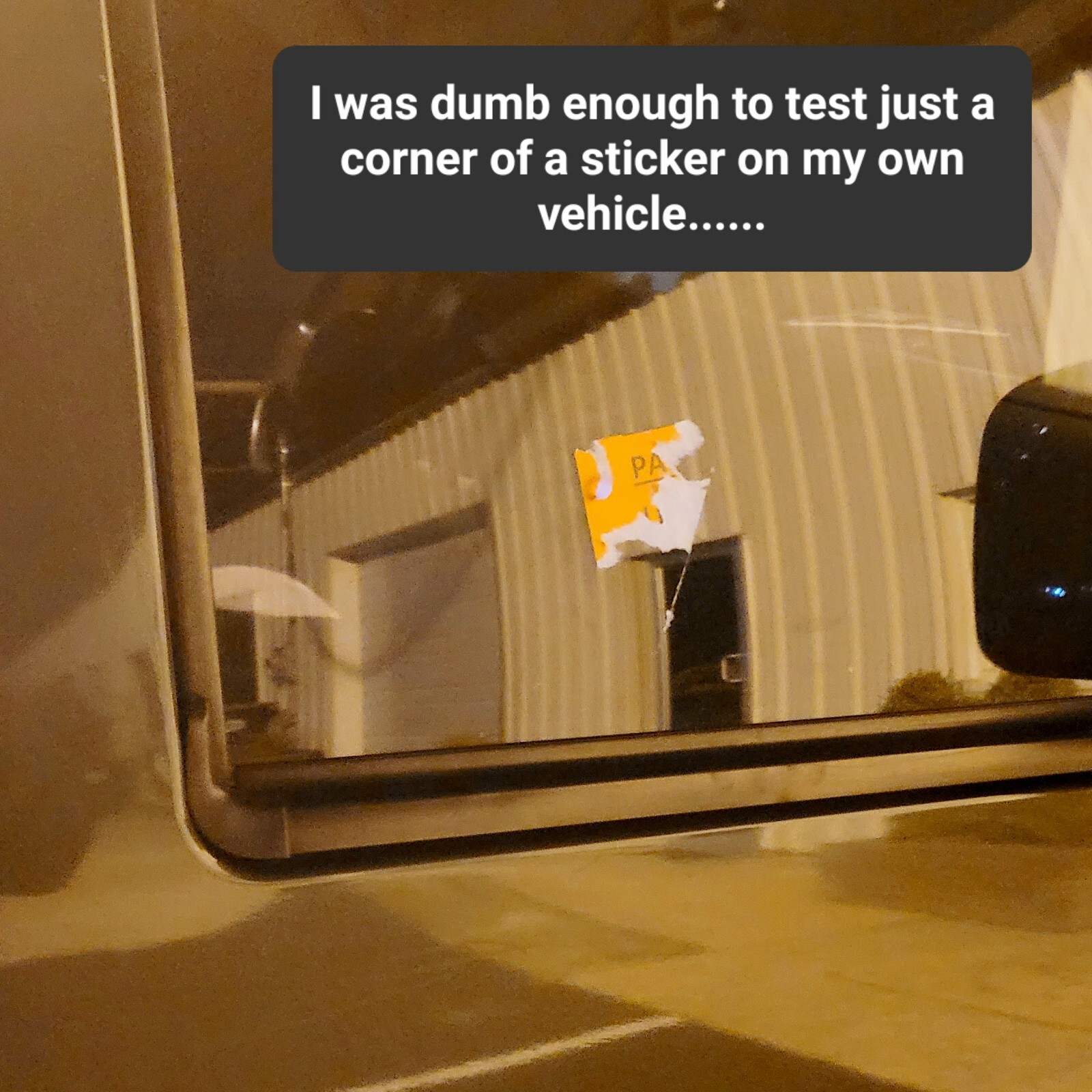 Bad Parking Stickers (20 Pack) Parking Violation Eggshell Sticker Hard to Remove