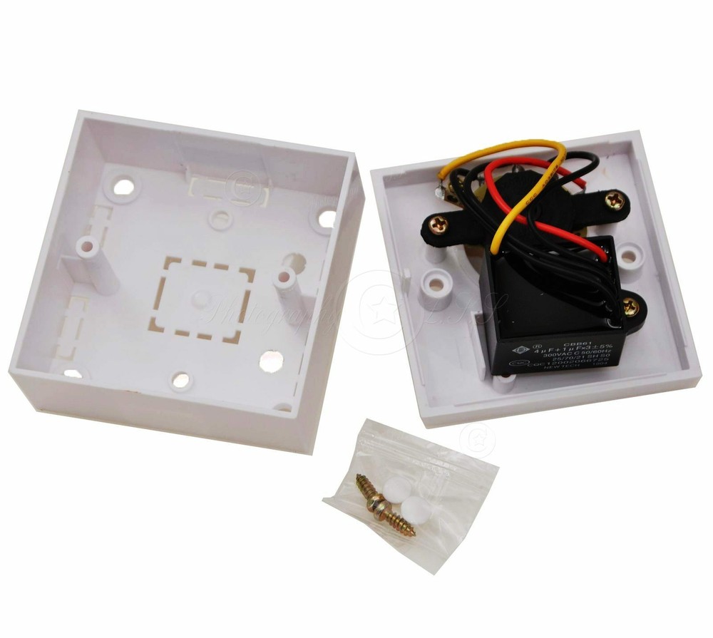 Adjust 5 Gears Capacitive Vintage Ceiling Fan Wall Mount Speed Controller Switch