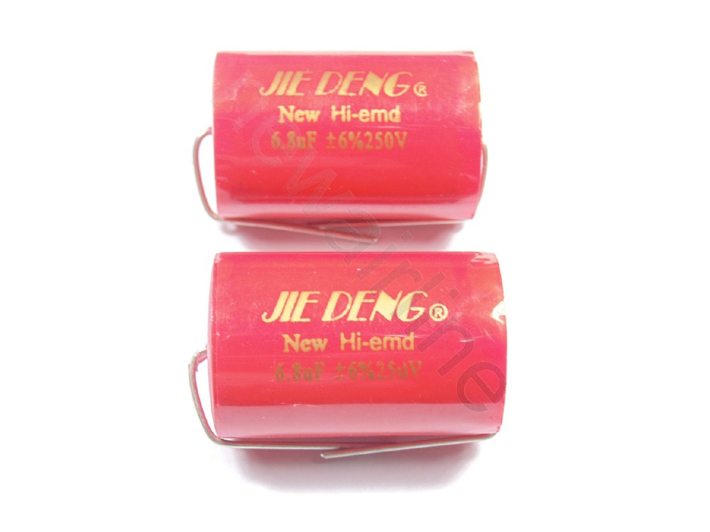 2pcs 250V 6.8uF Speaker Divider Metallized Polypropylene Non-Polarized Capacitor