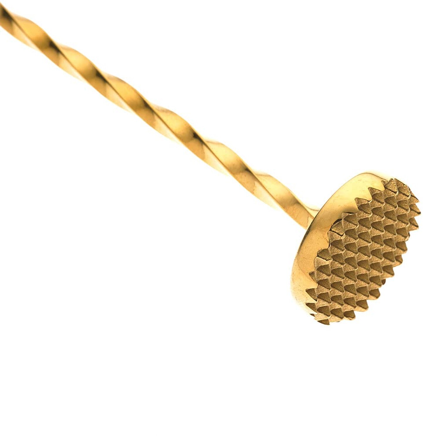 Barfly Muddle Bar Spoon, Muddler 11 13/16" (30 cm), Gold