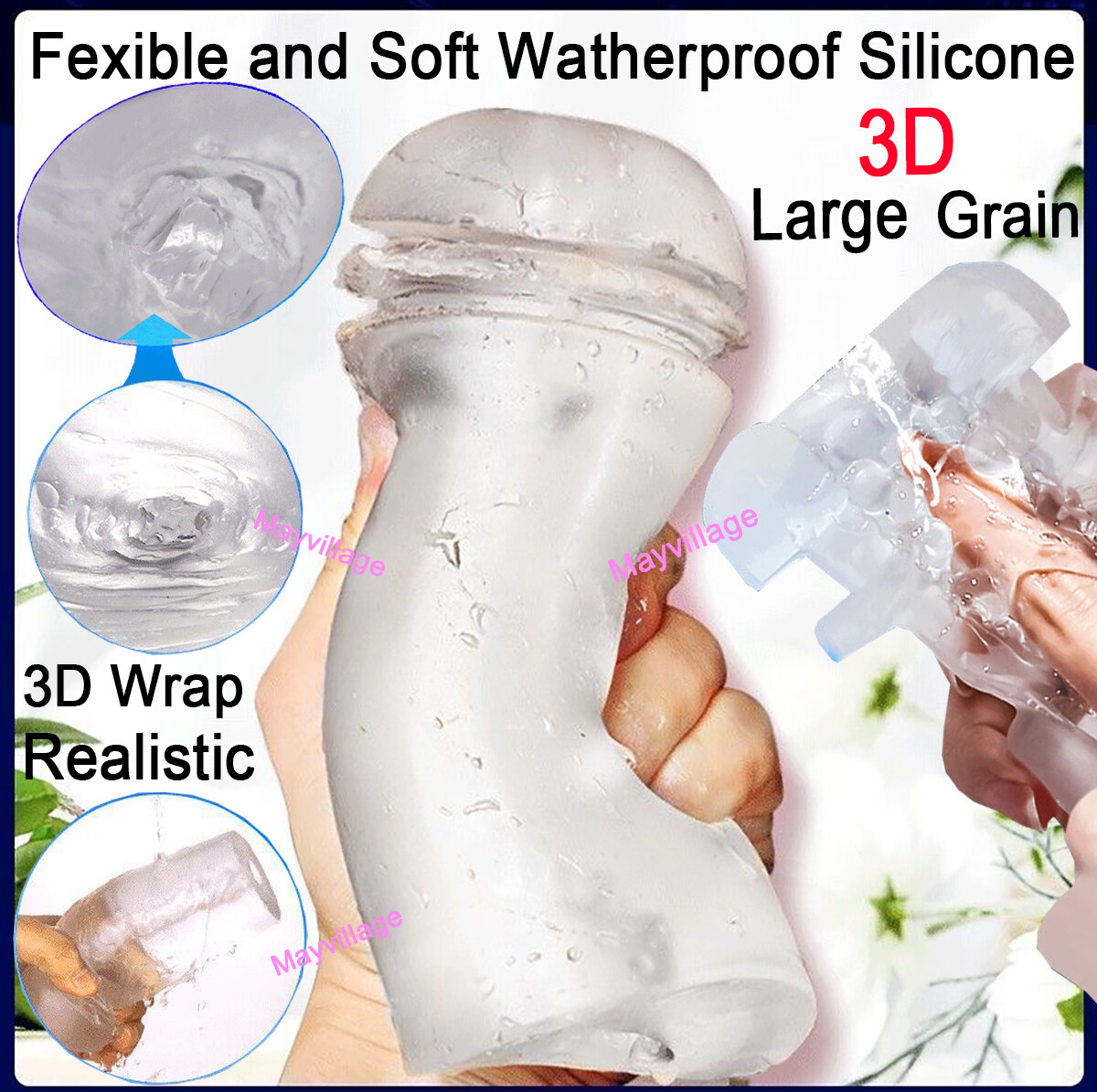 Penis Vacuum Sucking Pump Enhancer Male Masturbaters Enlarger Growth Cup Stroker