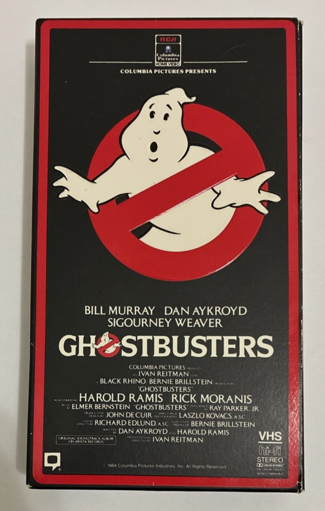 Ghostbusters VHS 1984 Early Release