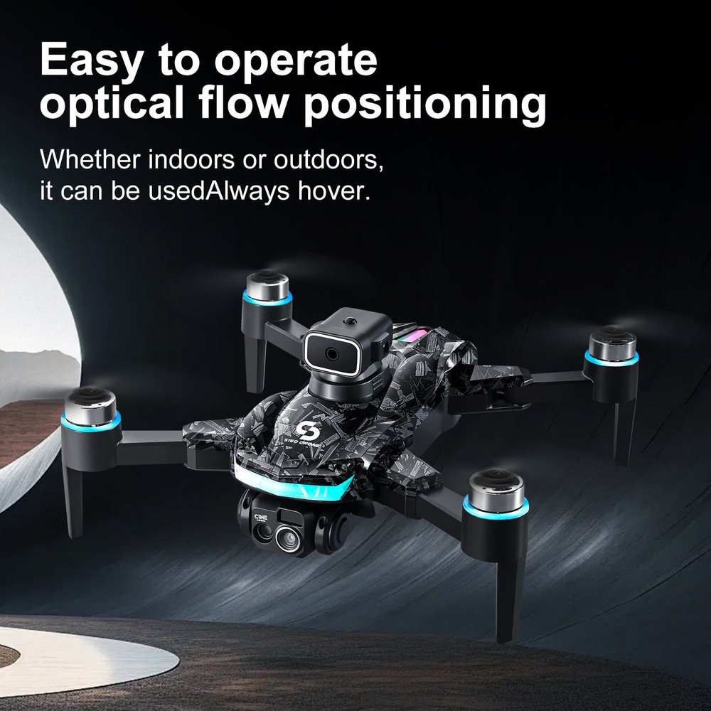 4K Dual Camera Drone Brushless Motor Foldable RC Quadcopter Screen Remote