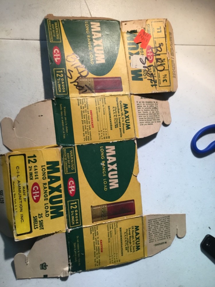 maxum 12 guage shot shell box