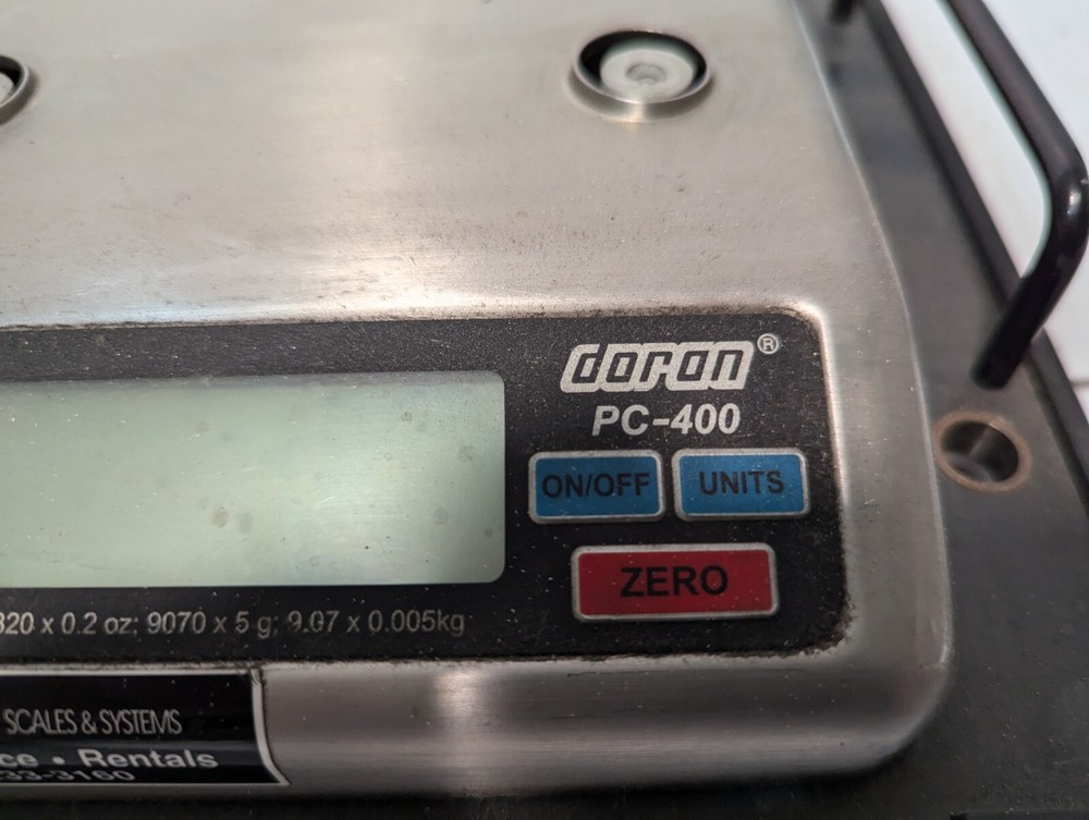 Doran PC-400, Portion Control Scale, LCD Display Bench Scale, no power supply
